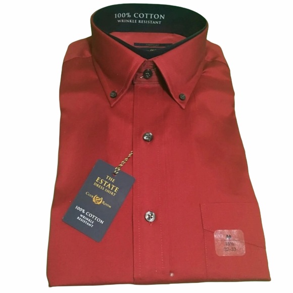Club Room Estate Men’s Dress Shirt 15.5 32/33 NWT - Picture 2 of 8